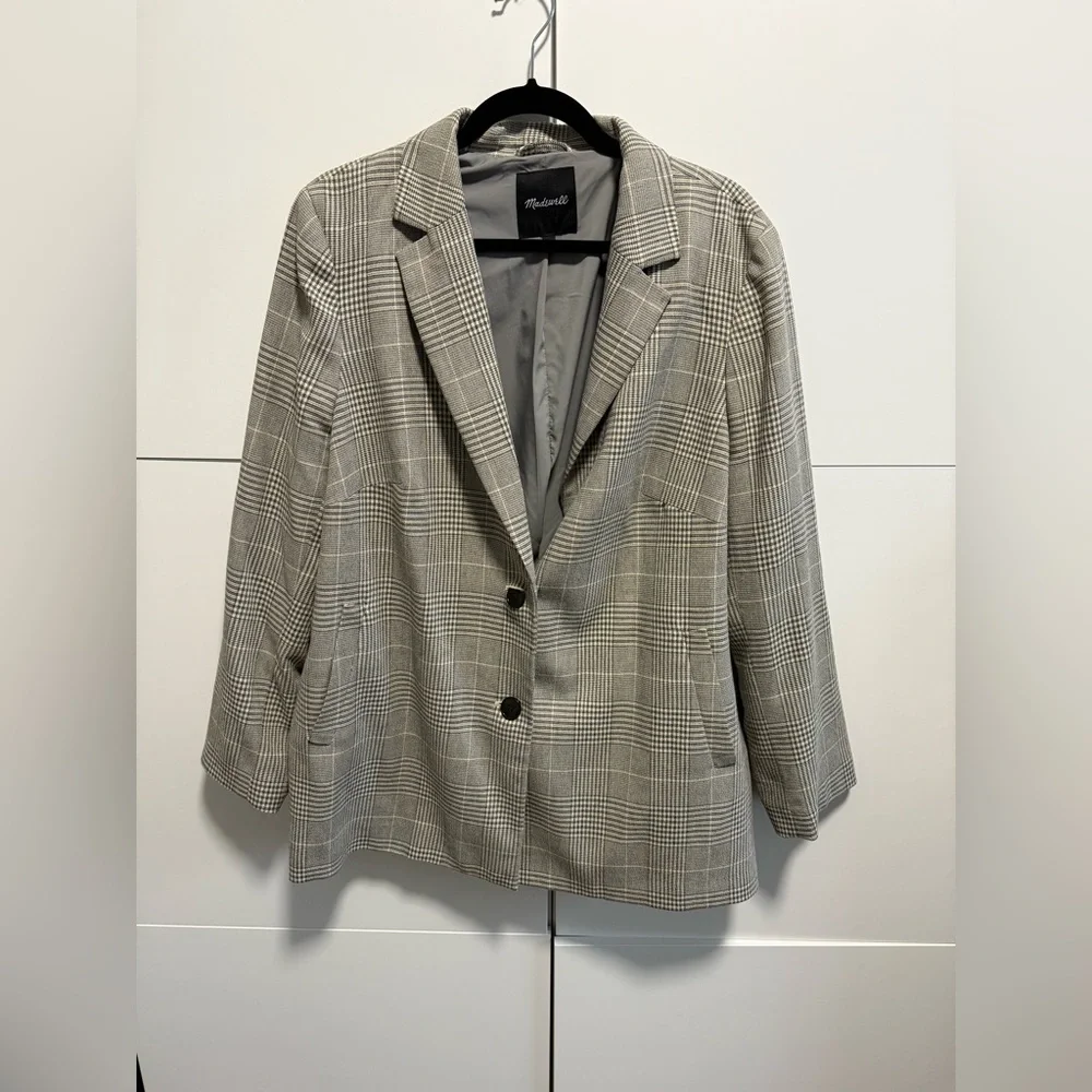 Madewell The Plus Dorset Blazer in Galloway Plaid